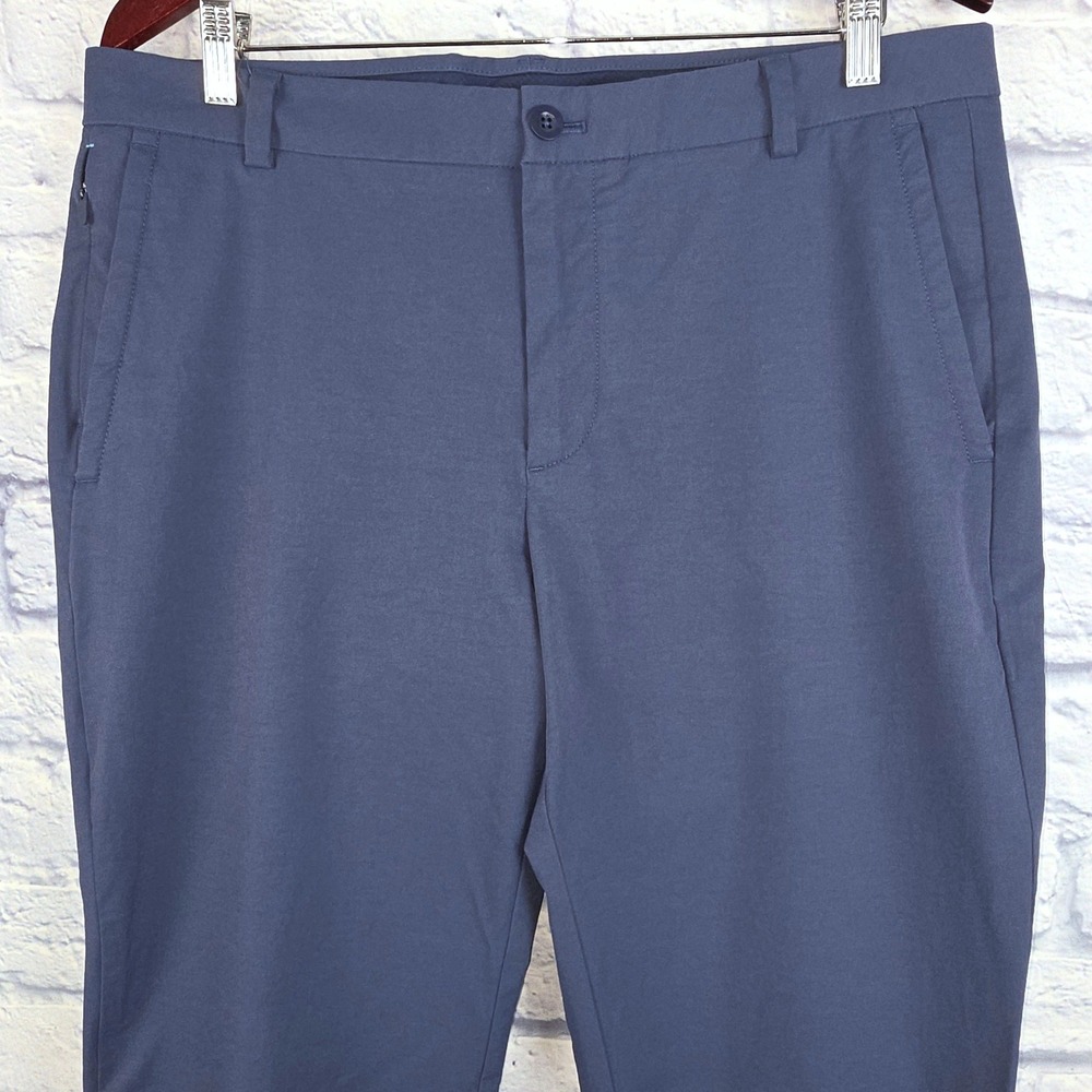 Vineyard Vines On-The-Go Pant‎ Mens Navy Blue Performance Stretch Chino 36X32